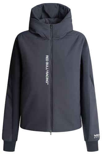 Red Bull Racing X Pepe Jeans Damen Padded Hoody Strickjacke, Blau (Dulwich Blue), XL von Red Bull Racing X Pepe Jeans