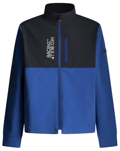 Red Bull Racing X Pepe Jeans Herren Colourblock Hybrid Strickwaren, Blau (Electric Blue), L von Red Bull Racing X Pepe Jeans