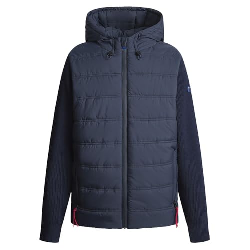Red Bull Racing X Pepe Jeans Herren RBR Knit Storm Quilt Front HYBRID Strickwaren, Blue (Dulwich Blue), Medium von Red Bull Racing X Pepe Jeans