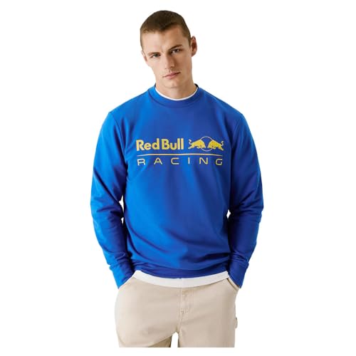 Red Bull Racing X Pepe Jeans Herren Team Logo Crew Sweatshirt, Blau (Electric Blue), M von Red Bull Racing X Pepe Jeans