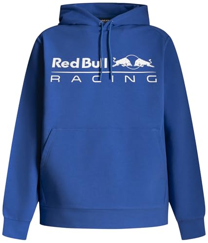 Red Bull Racing X Pepe Jeans Herren Team Logo Hoody Sweatshirt, Blau (Electric Blue), L von Red Bull Racing X Pepe Jeans