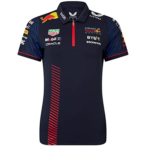 Red Bull Racing F1 Team Formula Damen-Poloshirt Offizielle Formel 1 - Blau 42 EU von Castore