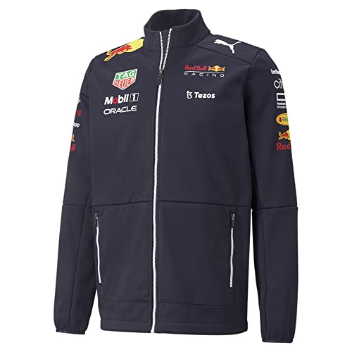 Red Bull Racing - Offizielle Formel 1 Merchandise Kollektion - 2022 Team Softshelljacke - Herren - Dunkelblau - S von Red Bull Racing
