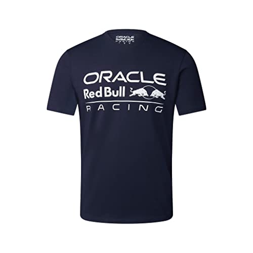 Red Bull Racing Offizielles Formel 1 F1 Team Logo Formel T-Shirt - Blau - L von Castore