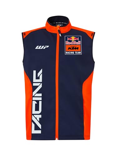 Red Bull - KTM Replica Team Weste - Offizielle Merchandise, Windabweisend, Wasserabweisend - Herren - Größe XL - Blau/Orange von Red Bull