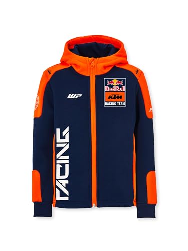 Red Bull – KTM Replica Team Zip Hoodie - Durchgehender Reißverschluss - Dynamisches Design – Kinder - 128 - Blau/Orange von Red Bull