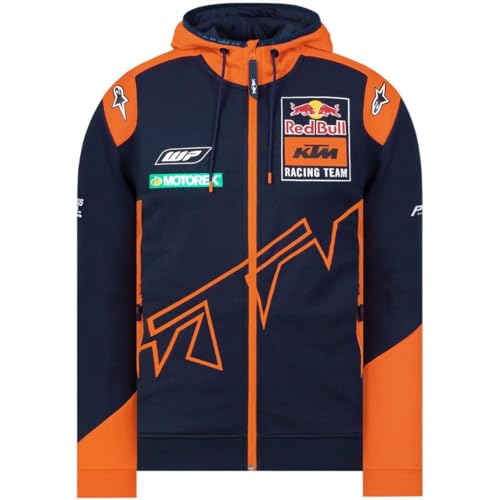 Red Bull Kids Zip-Hoodie KTM Official Teamline Blau Gr. 116 von Red Bull