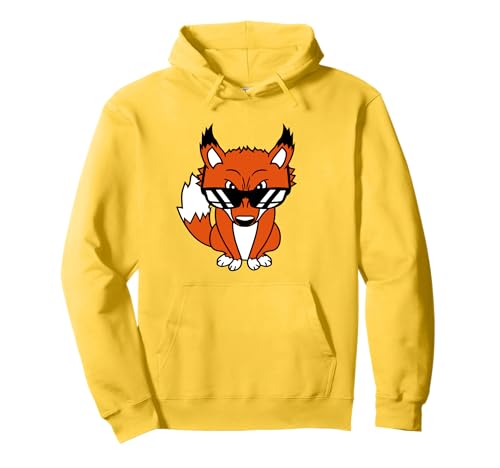 Fox Sonnenbrille Cool Looks Up Böse Augen Bad Fun Boy Cartoon Pullover Hoodie Fox Sonnenbrille Cool Looks Up Böse Augen Bad Fun Boy Cartoon Pullover Hoodie von Red Cool Fox Forest Smart Wild Cute Animal Lover
