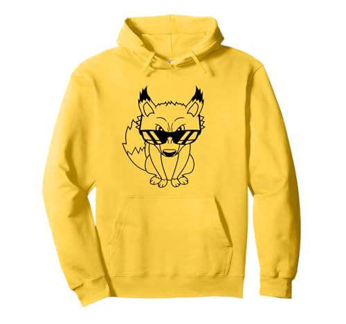 Fox Sonnenbrille Cool Looks Up Böse Augen Bad Fun Boy Cartoon Pullover Hoodie Fox Sonnenbrille Cool Looks Up Böse Augen Bad Fun Boy Cartoon Pullover Hoodie von Red Cool Fox Forest Smart Wild Cute Animal Lover