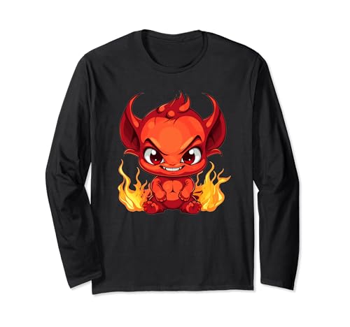 Süßer Teufel mit Feuer I Kids Devil Langarmshirt Süßer Teufel mit Feuer I Kids Devil Langarmshirt von Red Devil Art I Baby Devil I Children Devil
