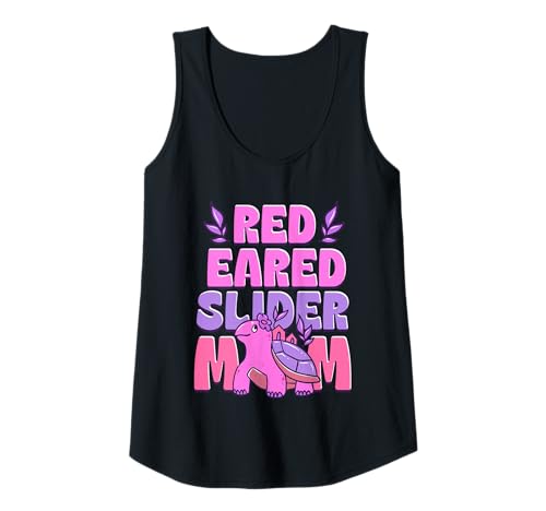 Damen Rotwangen Schmuckschildkröte Mom Tank Top von Red Eared Slider Schildkröte