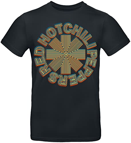 Red Hot Chili Peppers Abstract Logo Männer T-Shirt schwarz 3XL 100% Baumwolle Band-Merch, Bands von Red Hot Chili Peppers