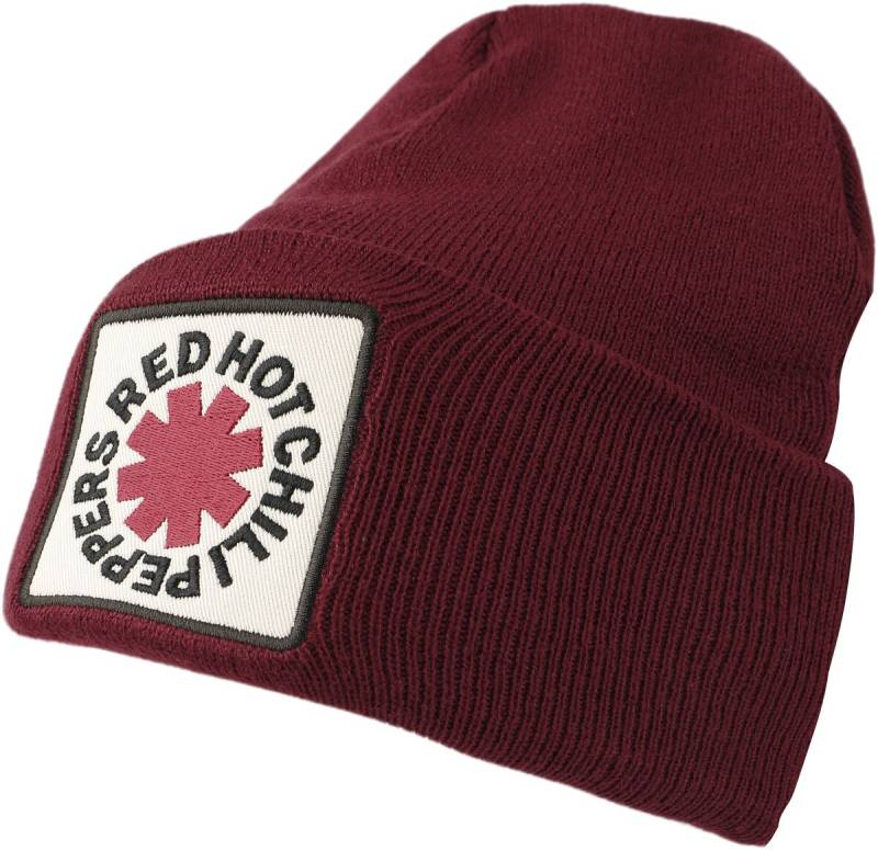 Red Hot Chili Peppers Amplified Collection - Patch Beanie Mütze bordeaux von Red Hot Chili Peppers