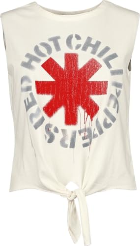Red Hot Chili Peppers Amplified Collection - Stencil Asterix Frauen Top weiß M von Red Hot Chili Peppers