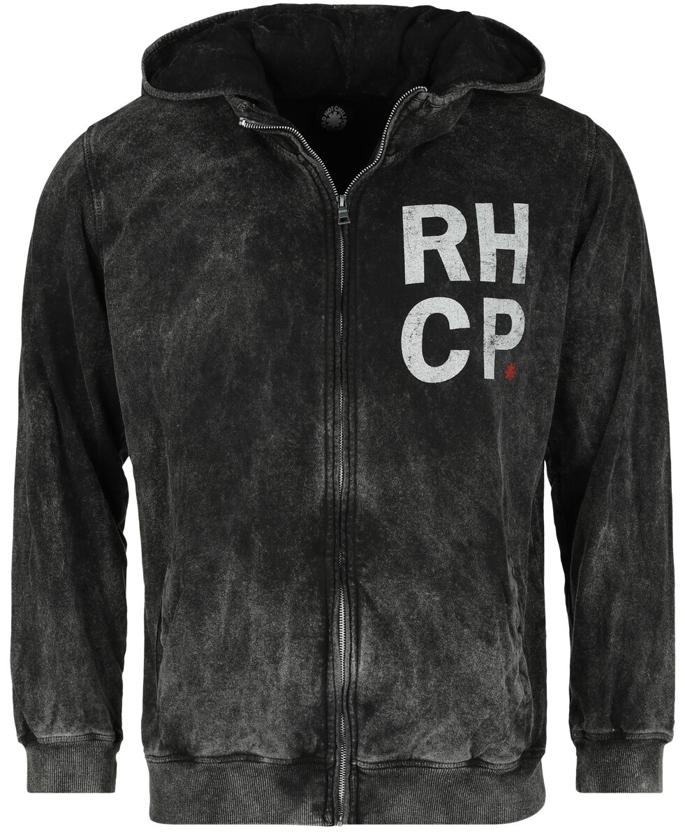 Red Hot Chili Peppers Crest Kapuzenjacke schwarz in M von Red Hot Chili Peppers