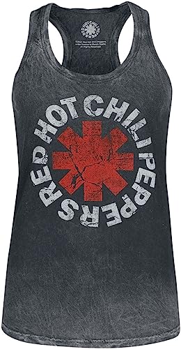 Red Hot Chili Peppers Distressed Logo Frauen Tank-Top schwarz XL 100% Baumwolle Band-Merch, Bands von Red Hot Chili Peppers