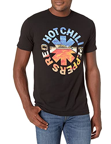 Red Hot Chili Peppers Herren Offizielles Californication Asterisk T-Shirt, Schwarz, L von Red Hot Chili Peppers