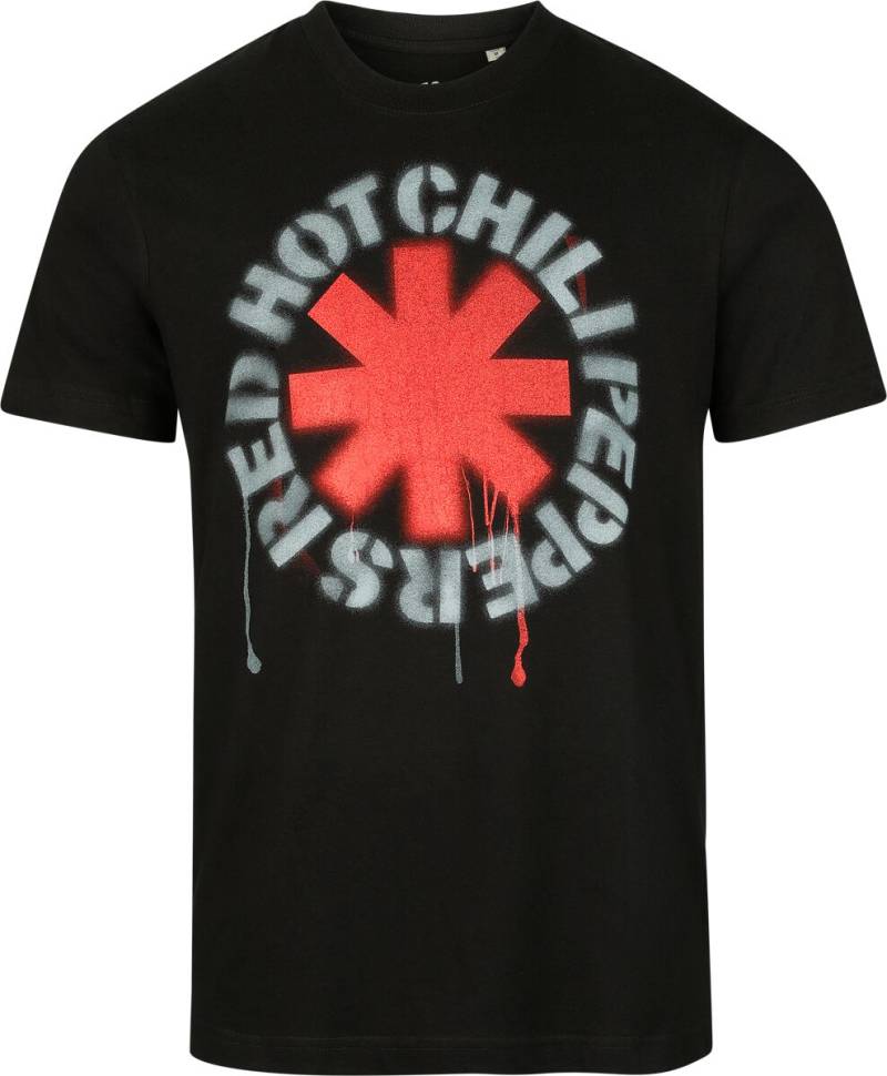 Red Hot Chili Peppers Stencil Asterix - Heavyweight T-Shirt schwarz in 5XL von Red Hot Chili Peppers