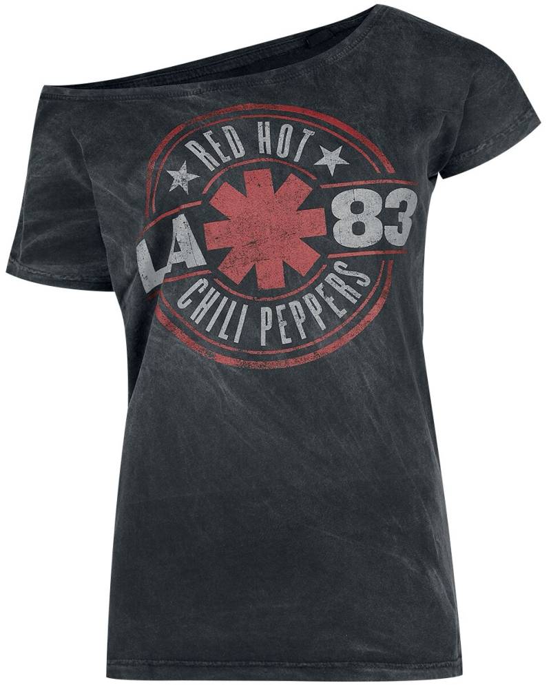 Red Hot Chili Peppers T-Shirt - Distressed Logo - S bis XXL - für Damen - Größe XXL - schwarz  - Lizenziertes Merchandise! von Red Hot Chili Peppers