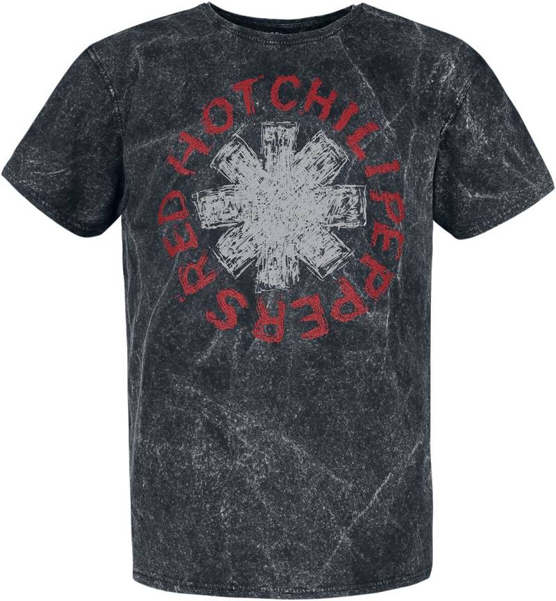 Red Hot Chili Peppers T-Shirt - Scratch Logo - S bis 3XL - für Männer - Größe L - schwarz  - Lizenziertes Merchandise! von Red Hot Chili Peppers
