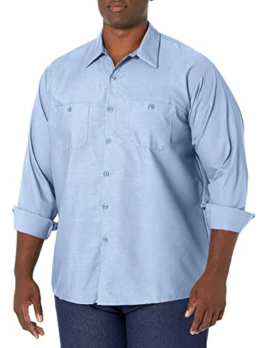 Red Kap Herren Industrial Work Shirt, Regular Fit, Long Sleeve Button-Down-Arbeitshemd, Hell, blau, Mittel Red Kap Herren Industrial Work Shirt, Regular Fit, Long Sleeve Button-Down-Arbeitshemd, Hell, blau, Mittel von Red Kap