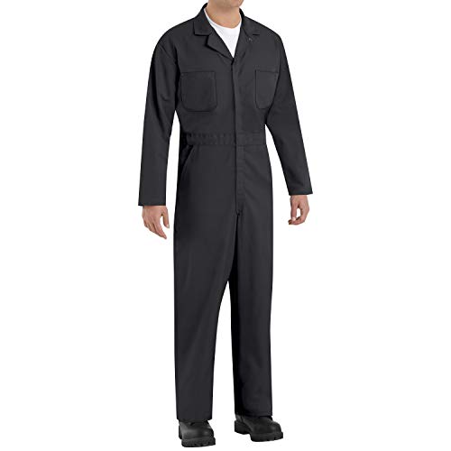 Red Kap Herren Men's Twill Action Back Coverall with Chest Pockets Arbeitsoverall, Schwarz, 58 von Red Kap