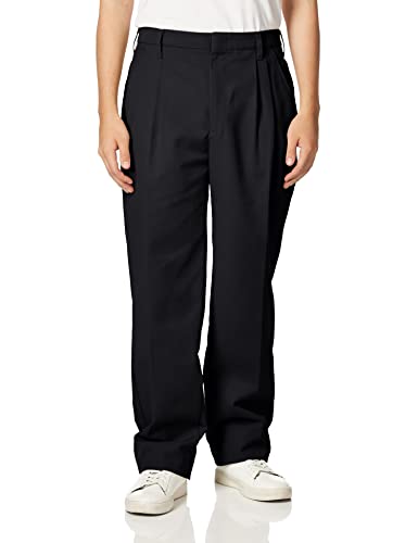 Red Kap Herren Pleated Twill Slacks Freizeithose, schwarz, 31W / 30L von Red Kap