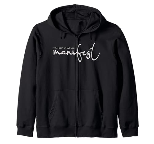 Inspirational You Are What You Manifest Motivational Damen Kapuzenjacke von Red Magnolia Lane
