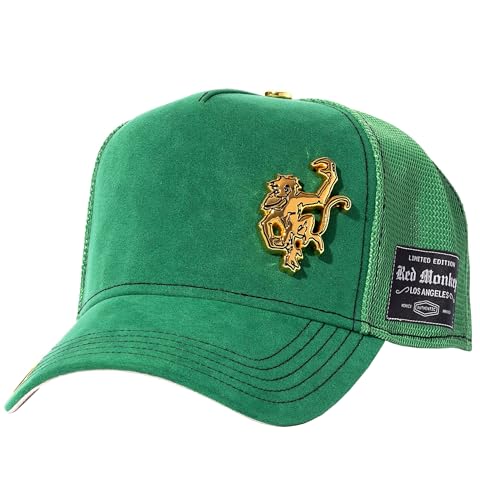 Red Monkey Rich Microsuede RM1521 Trucker Snapback Hat Cap, Grün , Einheitsgr��e Red Monkey Rich Microsuede RM1521 Trucker Snapback Hat Cap, Grün , Einheitsgr��e von Red Monkey Designs