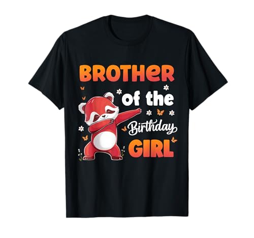 Roter Panda Bruder des Geburtstags Mädchen Passende Familie T-Shirt Roter Panda Bruder des Geburtstags Mädchen Passende Familie T-Shirt von Red Panda Birthday Party by LazyPanda