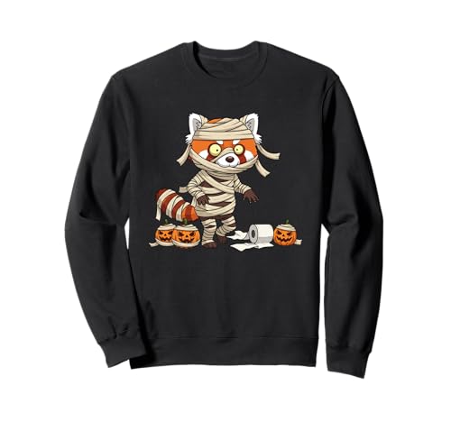Lustiger roter Panda Mama Kürbis Halloween Kinder Herren Damen Sweatshirt Lustiger roter Panda Mama Kürbis Halloween Kinder Herren Damen Sweatshirt von Red Panda Lovers Cute Halloween Outfits Boy Girl