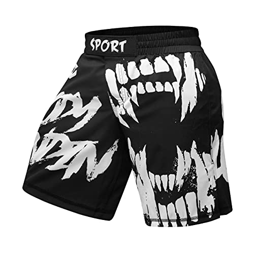Red Plume MMA Fight Shorts Herren Sport Training Boxhose, Style A, Groß von Red Plume