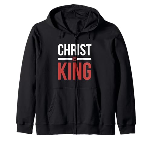 Jesus Christus ist König der Könige Herr der Herren Rev 19 16 Kapuzenjacke von Red Sea Party