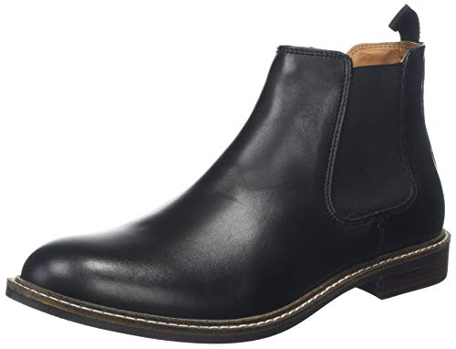 Red Tape Herren Bateman Chelsea Boots, Schwarz (Black 0), 44 EU von Thomas Crick