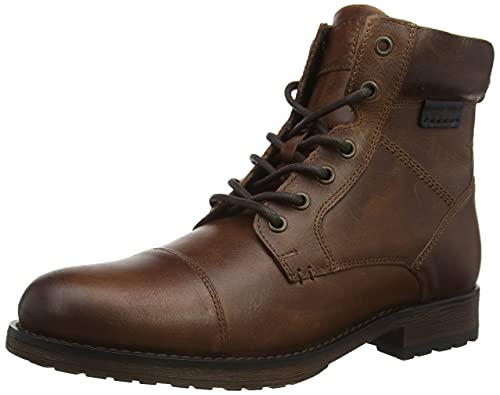 Thomas Crick Herren Hawkes Biker Boots, Brown, 44 EU von Thomas Crick