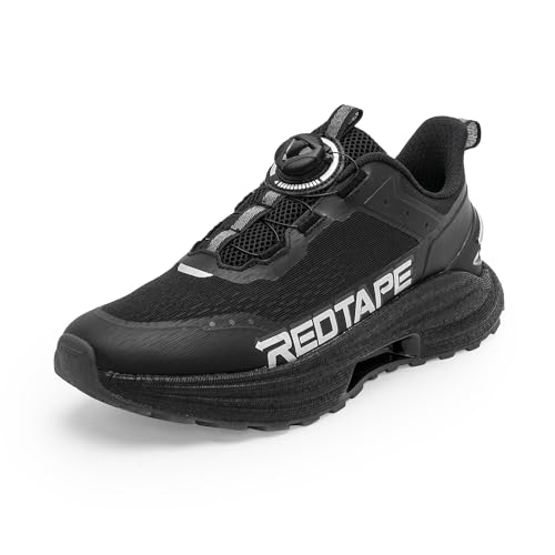 Red Tape Sports Walking Shoes for Men | Dial Lace Quick On, Soft Cushioned Insole, Slip-Resistance, Dynamic Feet Support, Arch Support & Shock Absorption, Schwarz , 41 EU Red Tape Sports Walking Shoes for Men | Dial Lace Quick On, Soft Cushioned Insole, Slip-Resistance, Dynamic Feet Support, Arch Support & Shock Absorption, Schwarz , 41 EU von Red Tape