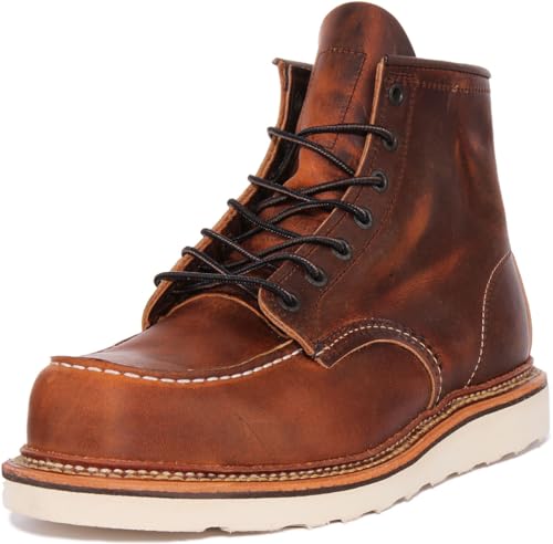 Red Wing Heritage Herren Moc 15,2 cm Stiefel, Braun (Kupfer rau und robust), 43 EU von Red Wing