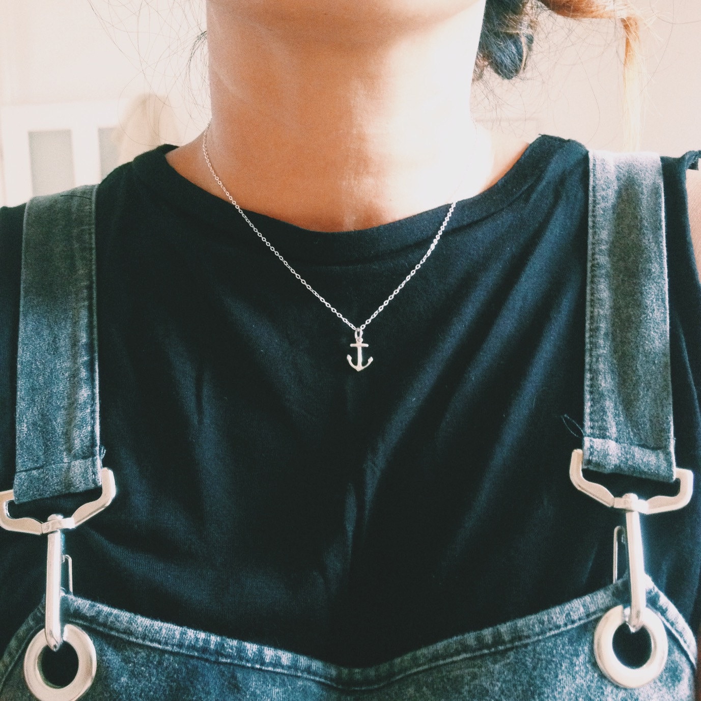 Anker Halskette - Sterling Silber Oder Gold Vermeil von RedBirdMakes