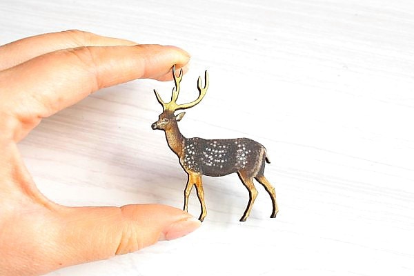 Wald Hirsch Pin/Brosche von RedBirdMakes