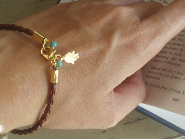 Hamsa Armband, Kamee, Glück Kabbala Schnur, Glücksbringer, Böses Auge Schmuck, Braune Und Schwarze Hamsa Armband, Kamee, Glück Kabbala Schnur, Glücksbringer, Böses Auge Schmuck, Braune Und Schwarze von RedBracelet