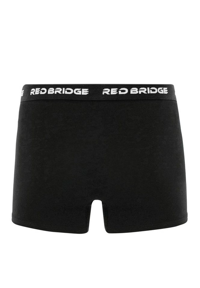 RedBridge Boxershorts Red Bridge Herren Boxershorts 6er Packung Schwarz L (Spar-Pack, 6er-Pack) Premium Qualität von RedBridge
