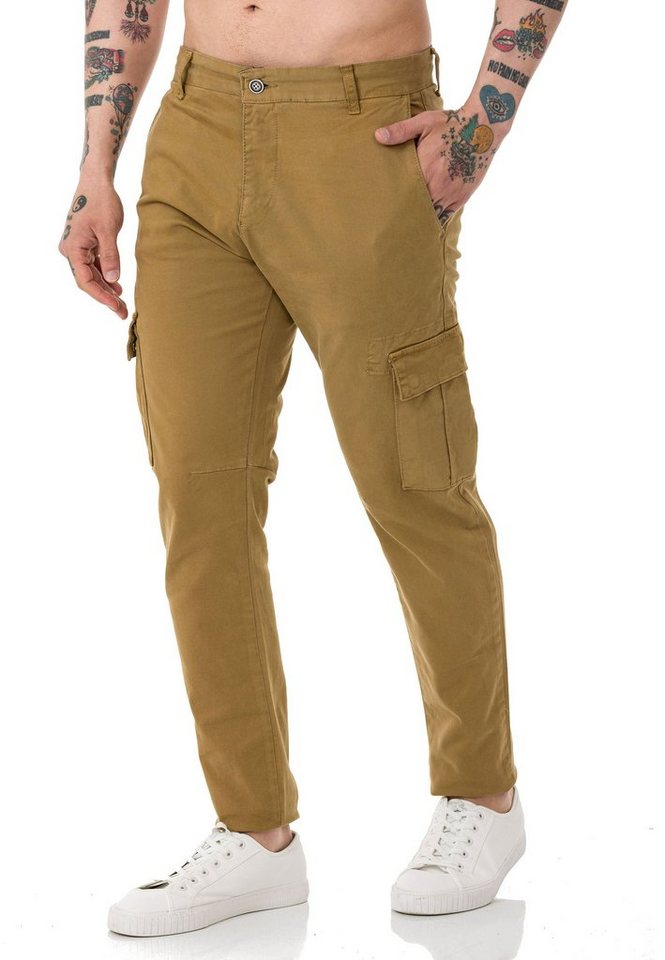 RedBridge Chinohose Red Bridge Herren Chino Cargo Hose Basic von RedBridge