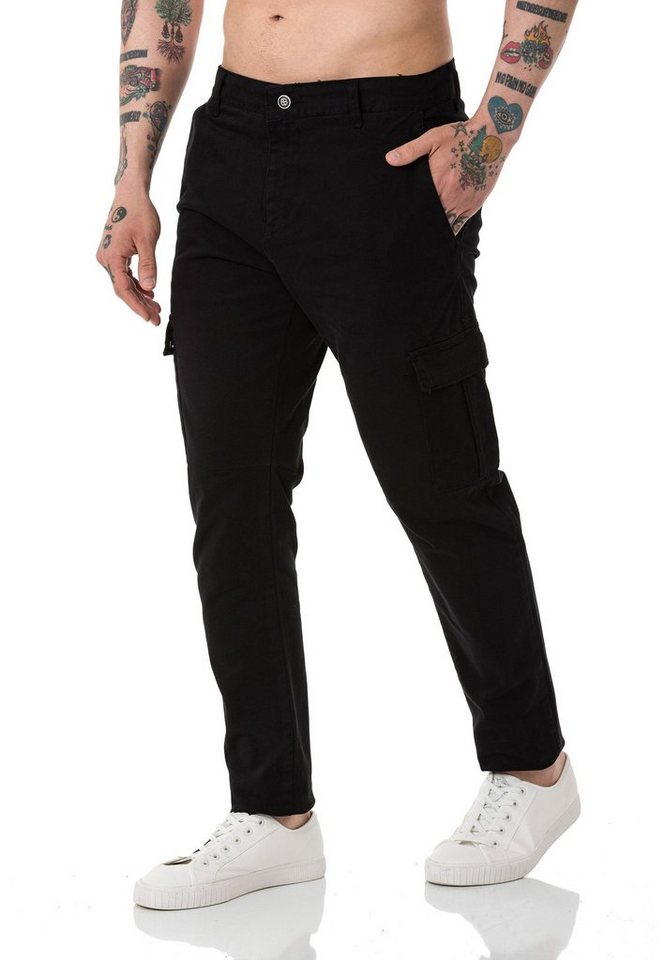 RedBridge Chinohose Red Bridge Herren Chino Cargo Hose Basic von RedBridge