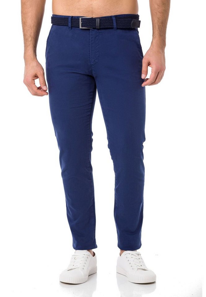 RedBridge Chinohose mit hochwertigem Stretch-Gürtel Casual Gratis Gürtel von RedBridge