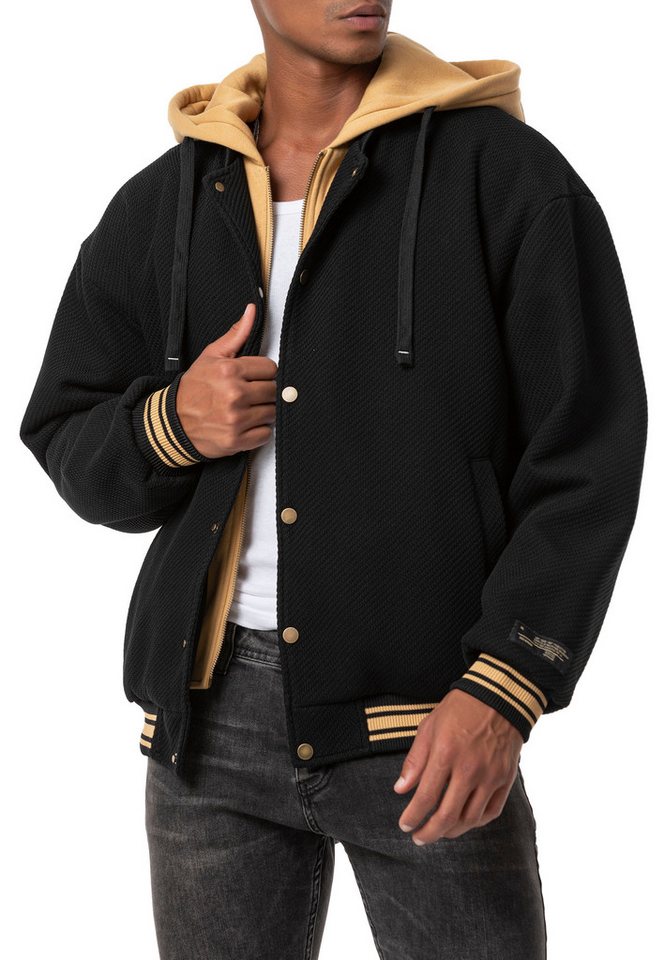 RedBridge Cordjacke mit Kapuze - Sportlicher Stil in hochwertiger Strukturoptik von RedBridge