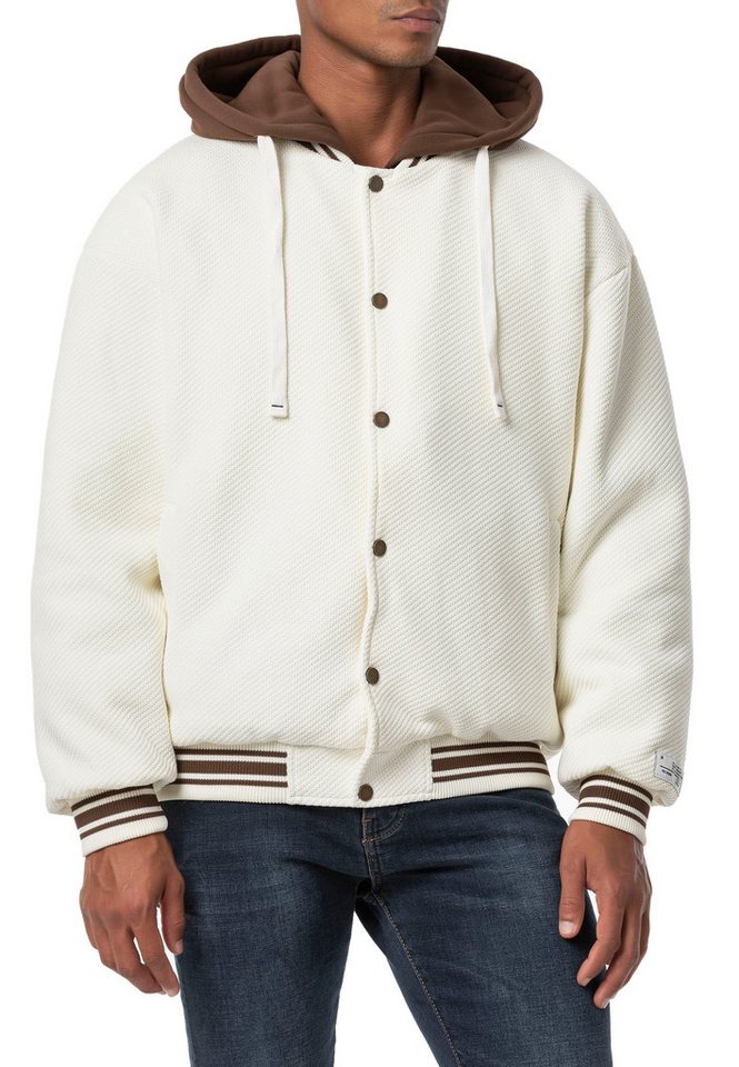 RedBridge Cordjacke mit Kapuze - Sportlicher Stil in hochwertiger Strukturoptik von RedBridge