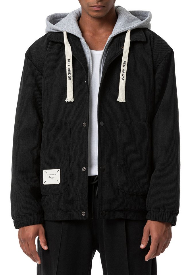 RedBridge Cordjacke mit Kapuze und warmem Teddyfell-Innenfutter von RedBridge