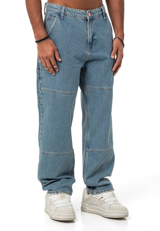 RedBridge Weite Jeans Red Bridge Herren Baggy Jeans Hose Denim Pants 5-Pocket-Style von RedBridge