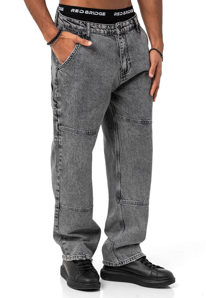 RedBridge Weite Jeans Red Bridge Herren Baggy Jeans Hose Denim Pants 5-Pocket-Style von RedBridge