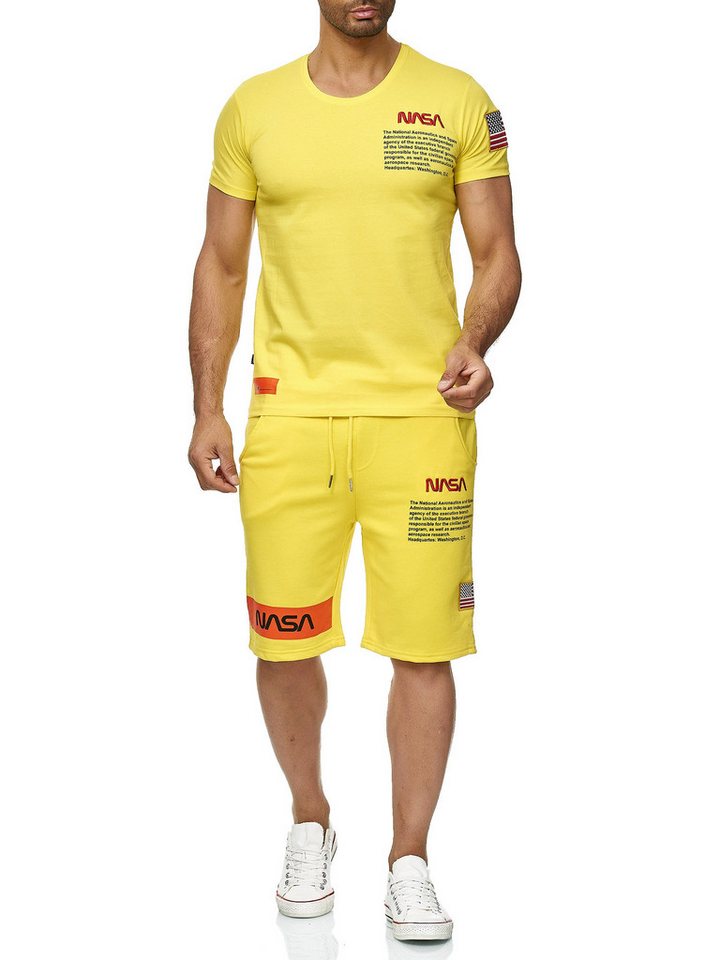 RedBridge T-Shirt & Shorts Red Bridge Herren T-Shirt - Shorts Kurze Hose Set Sweat Pants (Set, 2-tlg., T-Shirt & Shorts) von RedBridge